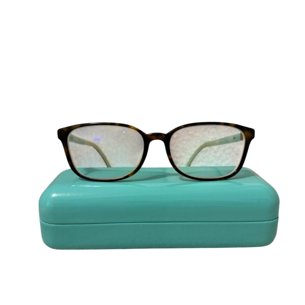 Tiffany & Co. Tortoise Shell Eyeglasses, Square Frame, TF 2094 8134, 52-17-140 - Picture 9 of 9